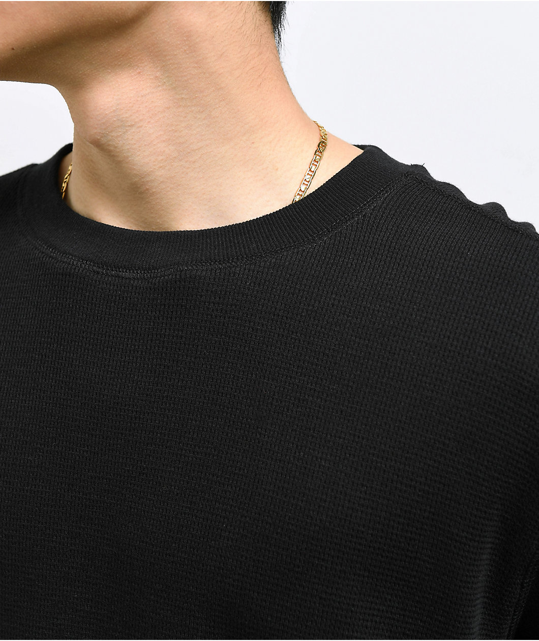 ITA Rift Black Thermal Long Sleeve Slim T-Shirt
