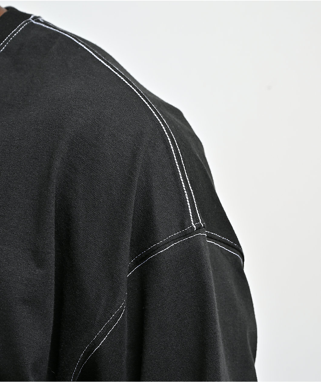 ITA Titan Black Oversized Long Sleeve T-Shirt