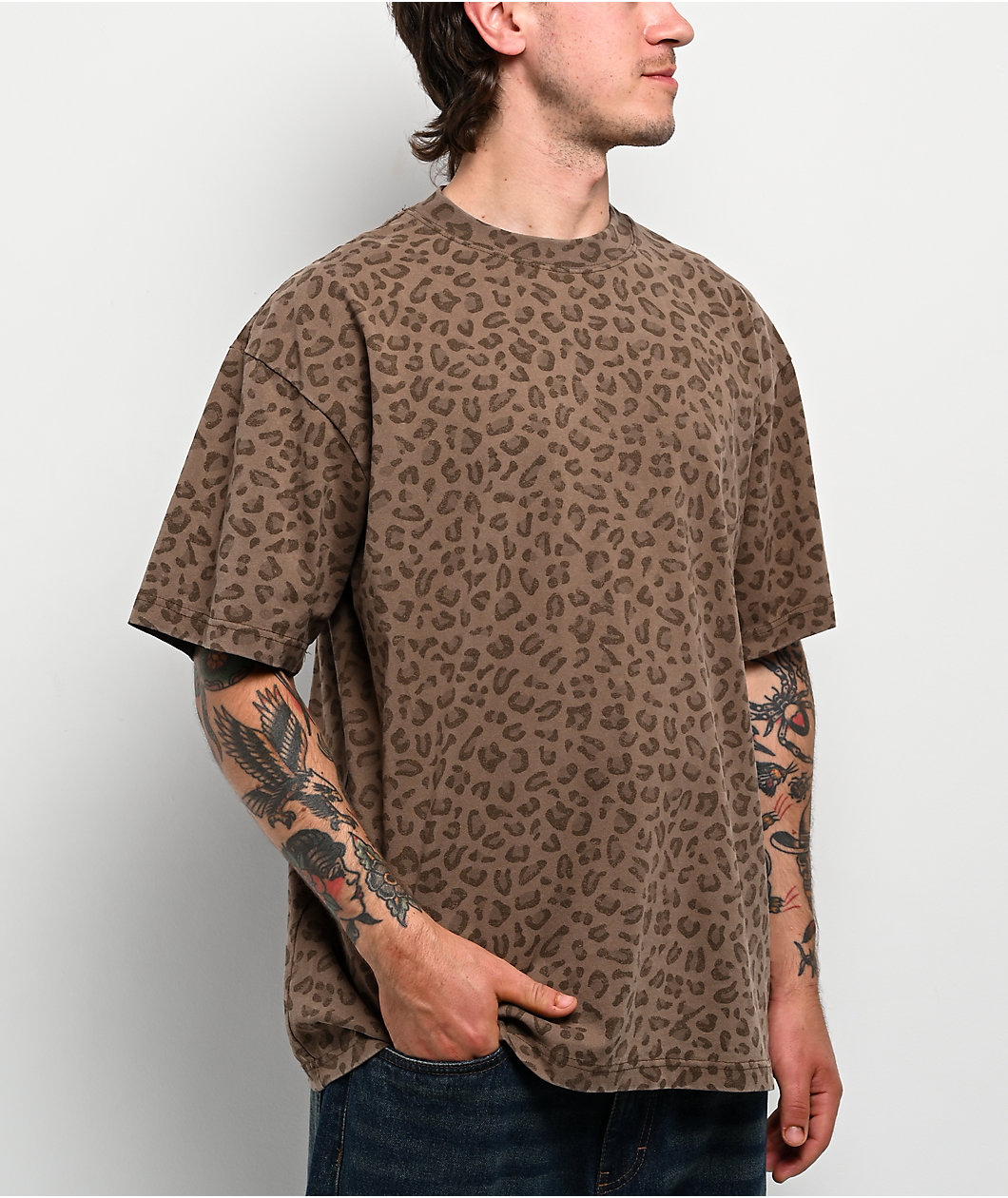 ITA Vintage Leopard Heavyweight Boxy T-Shirt