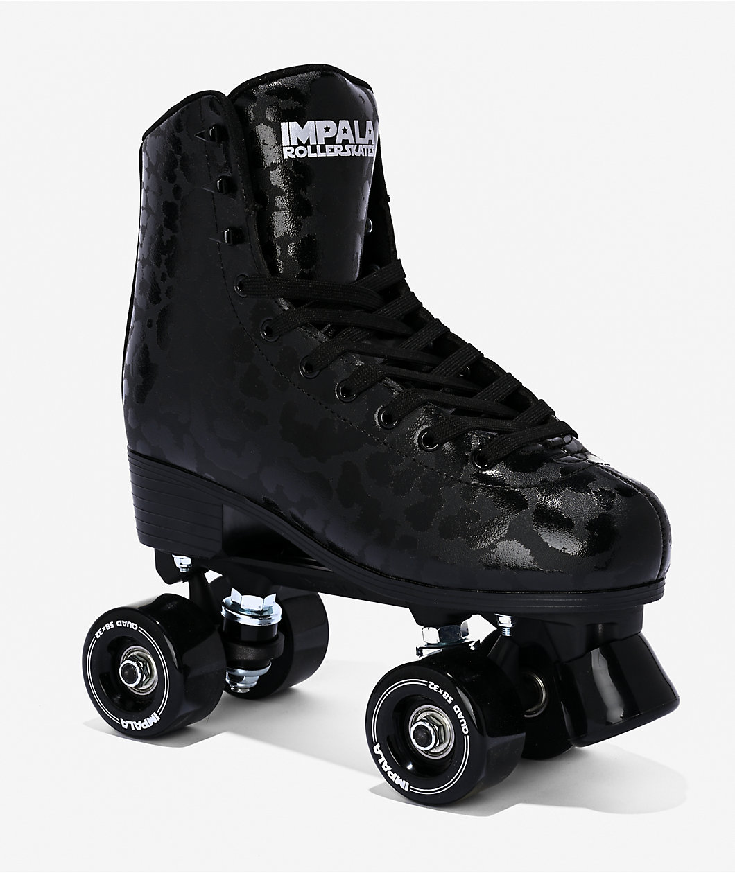 Impala Black Leopard Roller Skates