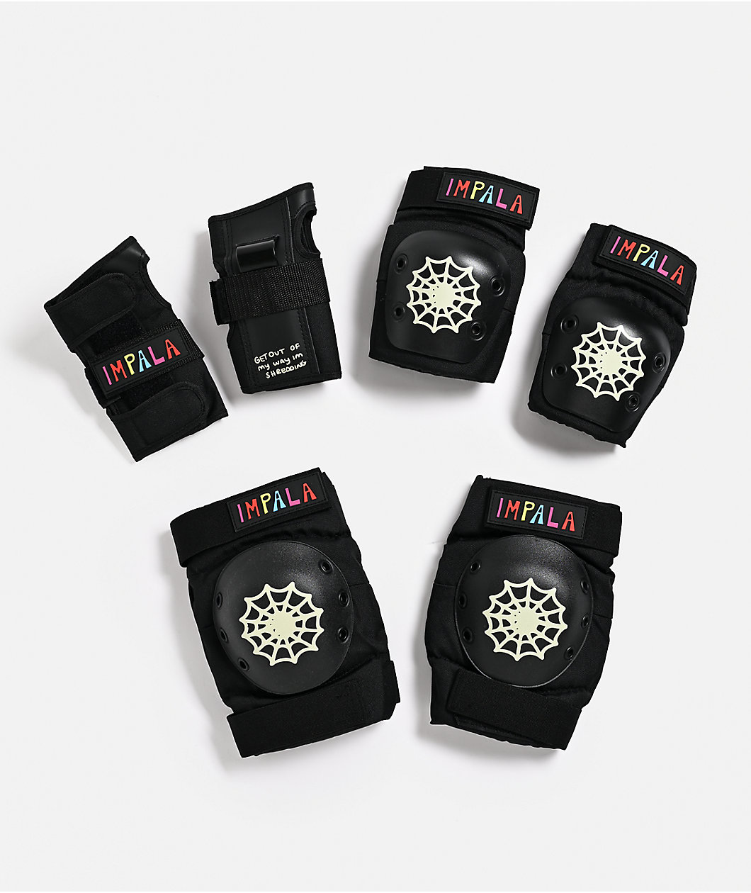 Impala Burger Barbie Combo 3 Pack Black Protective Pads