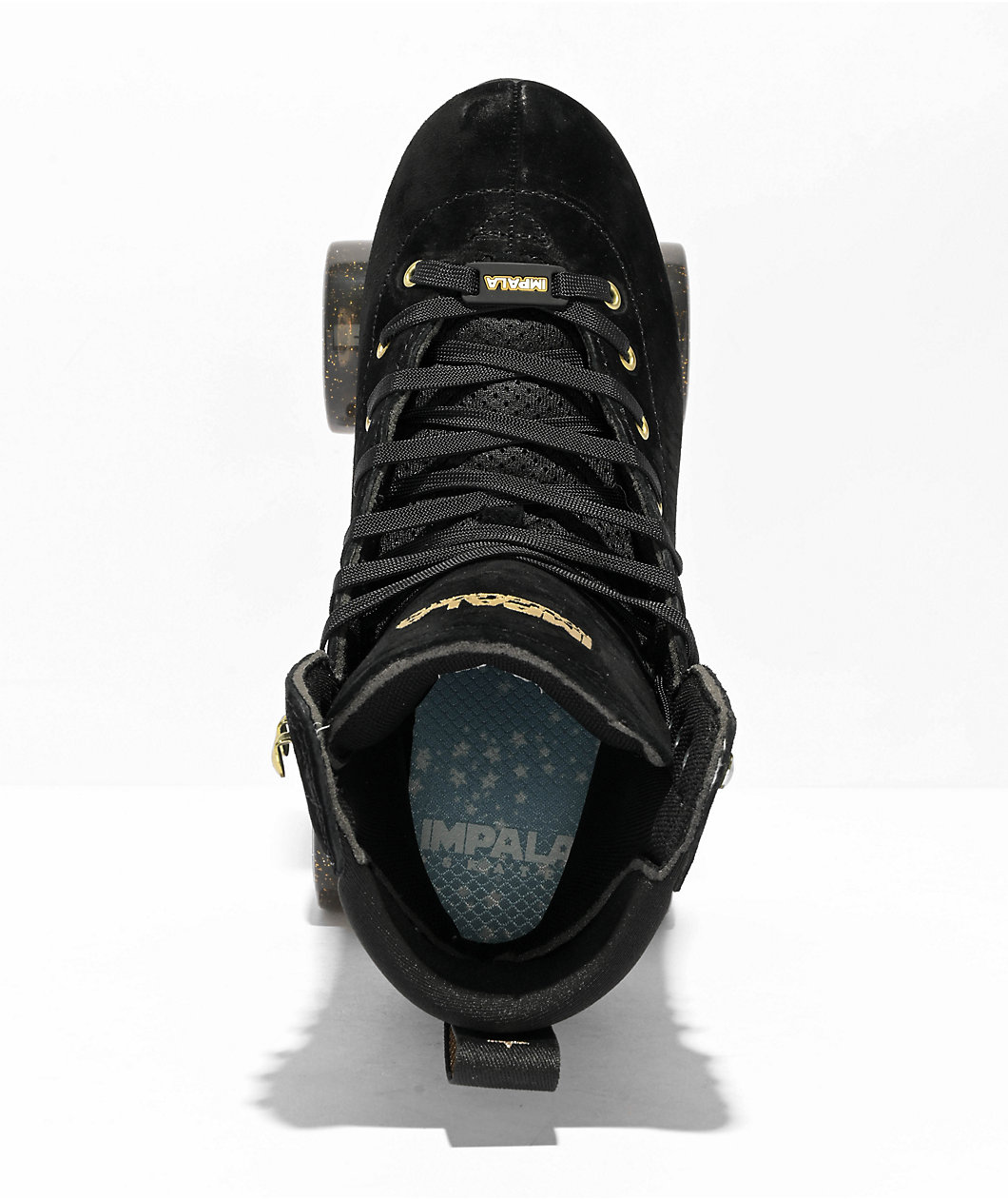 Impala Samira Black Suede Roller Skates