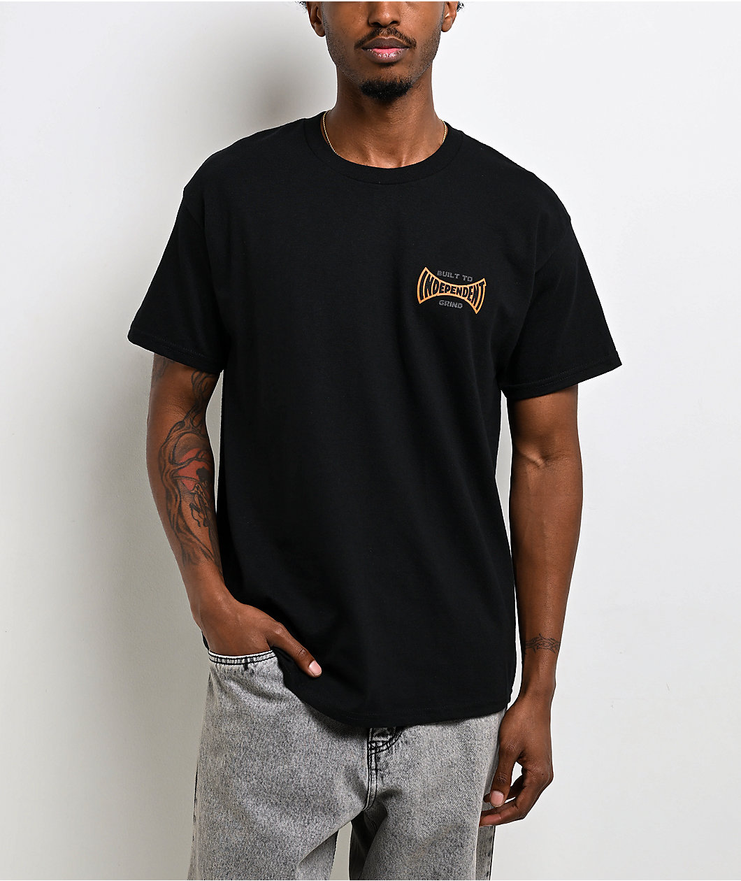 Independent Built To Grind Black T-Shirt