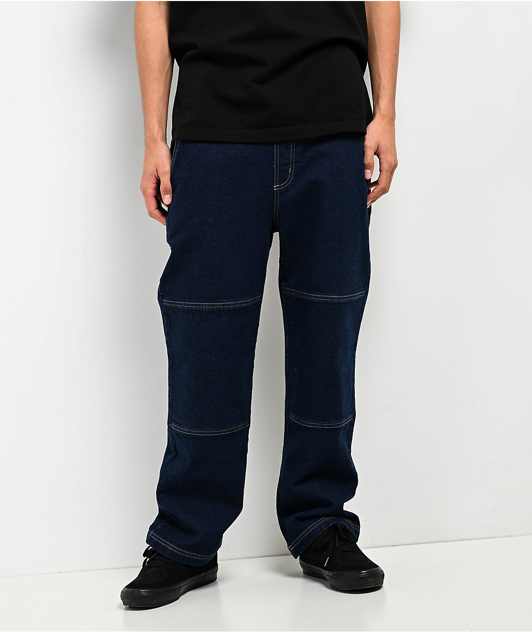 Independent Built To Grind Dark Blue Denim Work Jeans