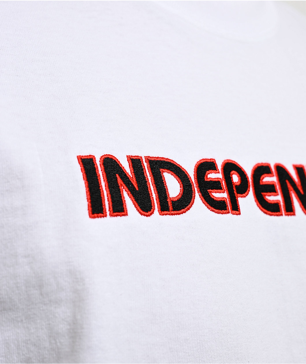 Independent Groundwork Embroidered White T-Shirt