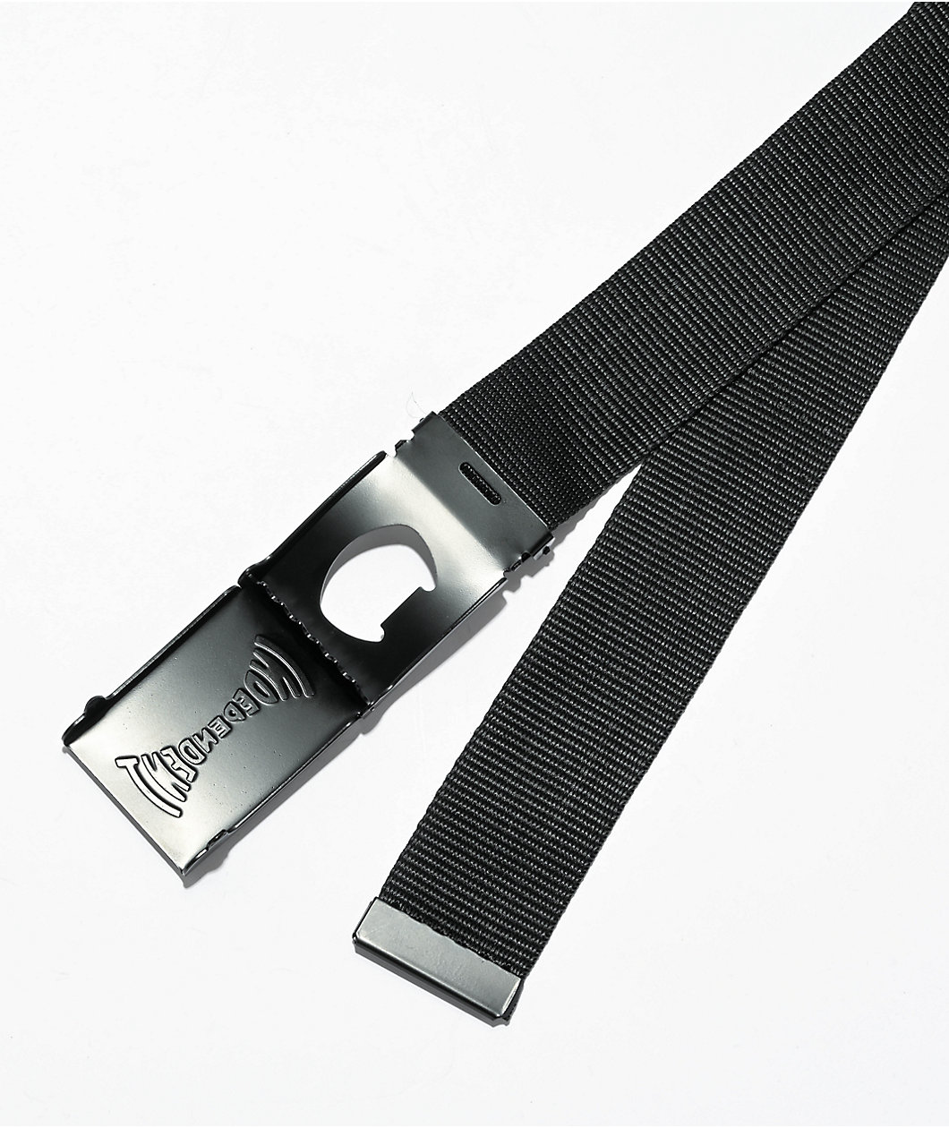 Independent Span Black Web Belt