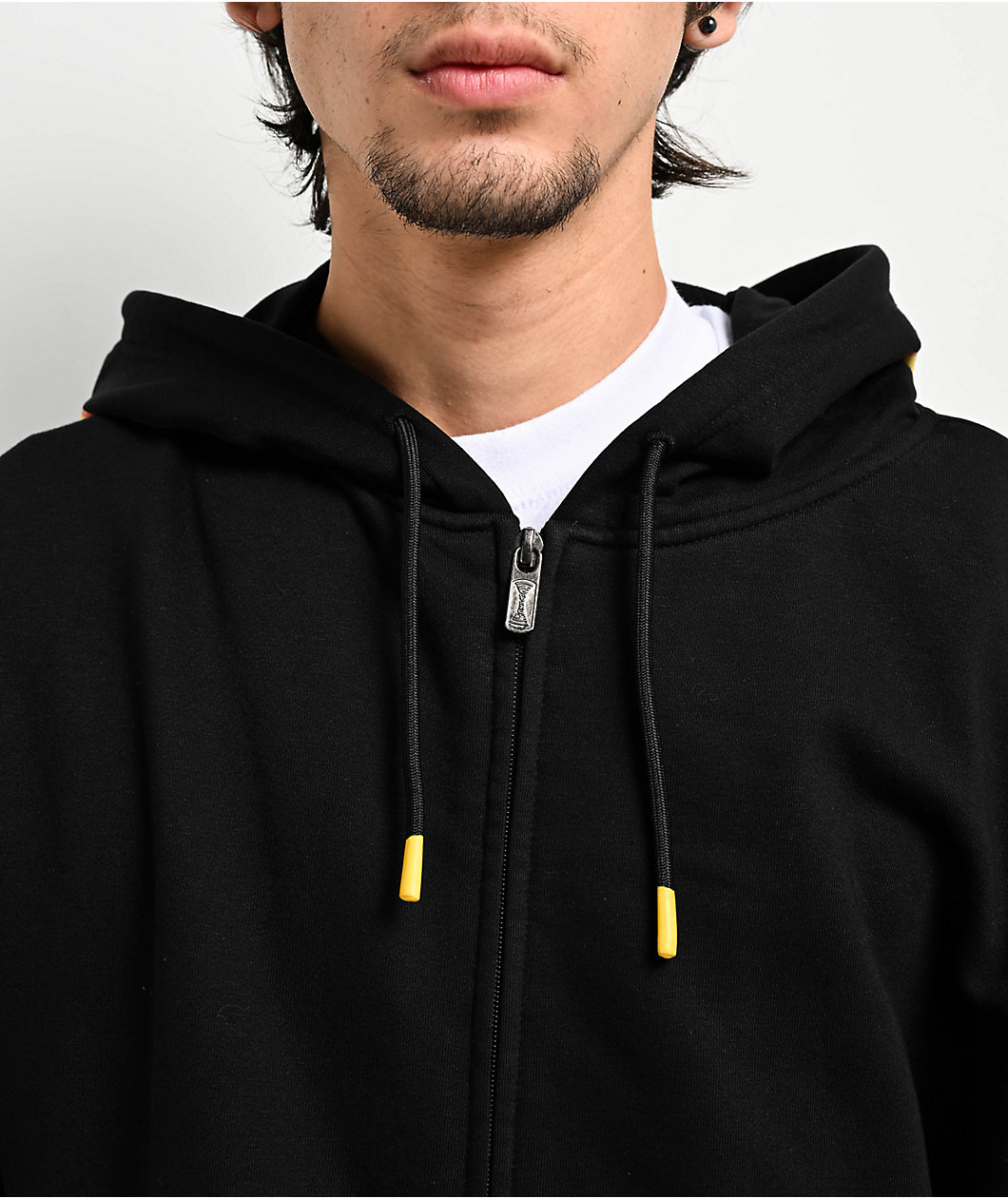 Independent Span Black Zip Hoodie