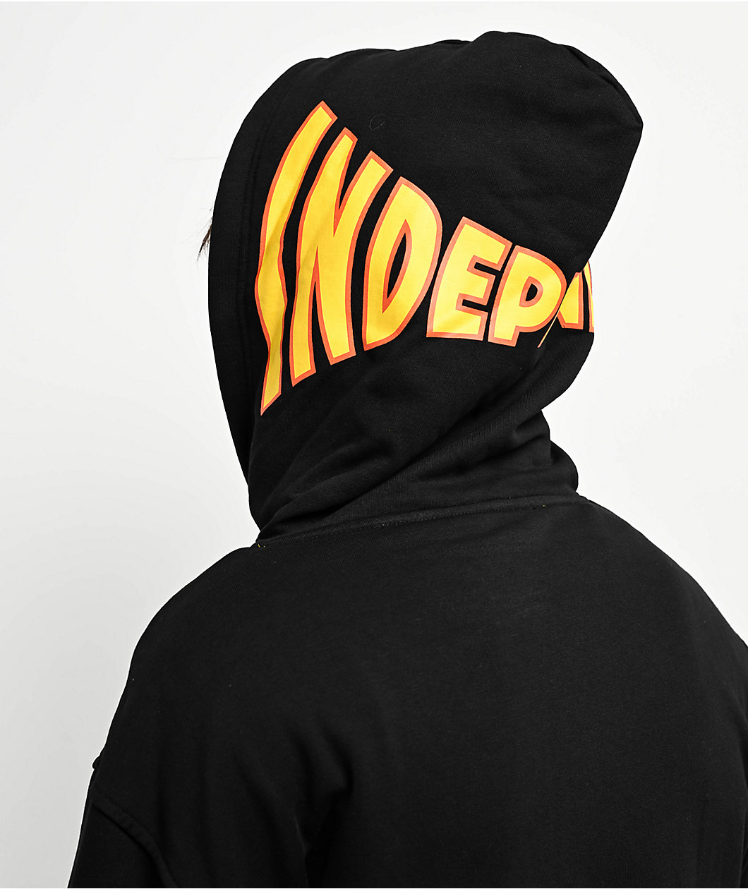 Independent Span Black Zip Hoodie