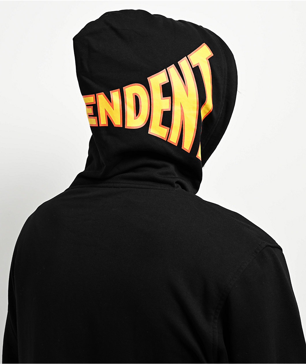 Independent Span Black Zip Hoodie