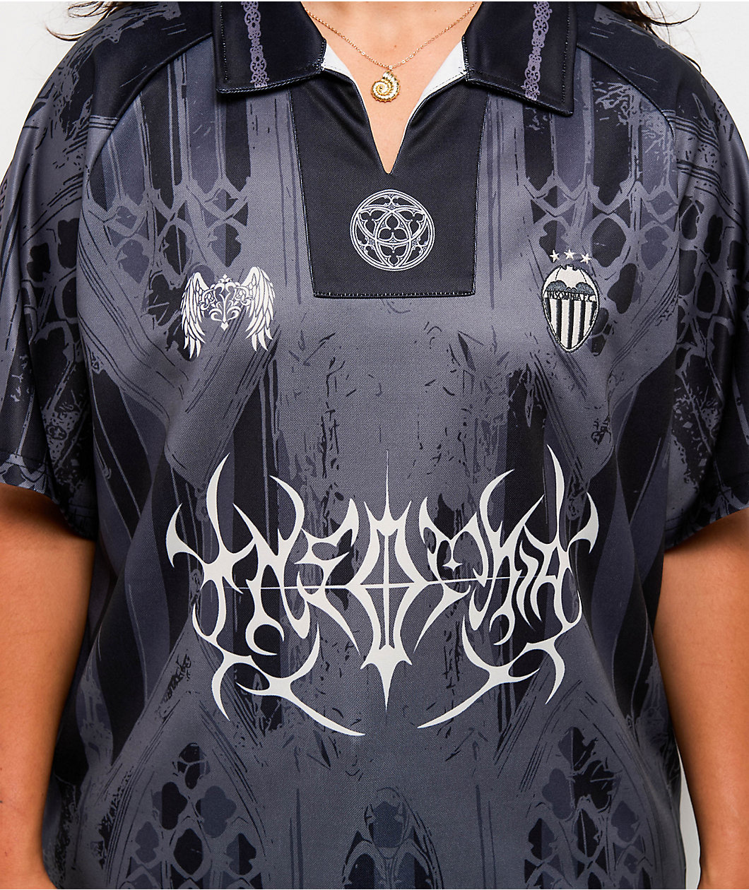 Insomnia Sinister Black & Grey Soccer Jersey