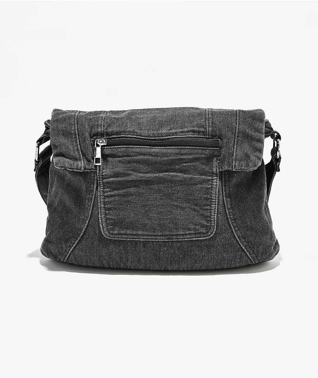 Insomnia Visuals Black Wash Denim Messenger Bag