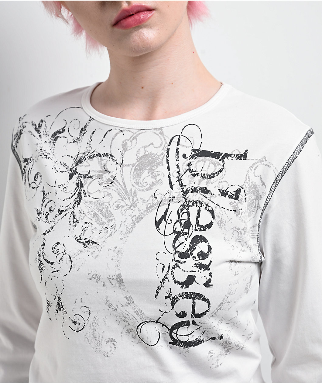 Insomnia Visuals Blessed White Long Sleeve T-Shirt