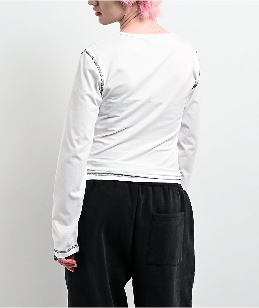Insomnia Visuals Blessed White Long Sleeve T-Shirt