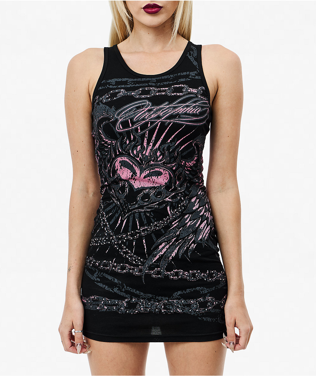 Insomnia Visuals Chains Black Tank Dress