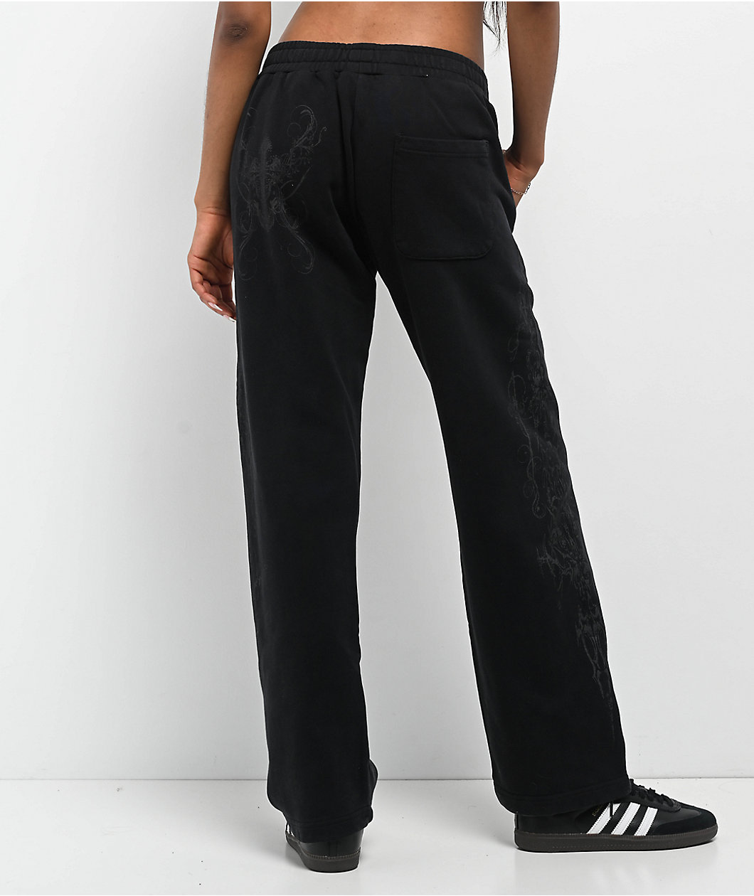 Insomnia Visuals Double Cross Black Sweatpants