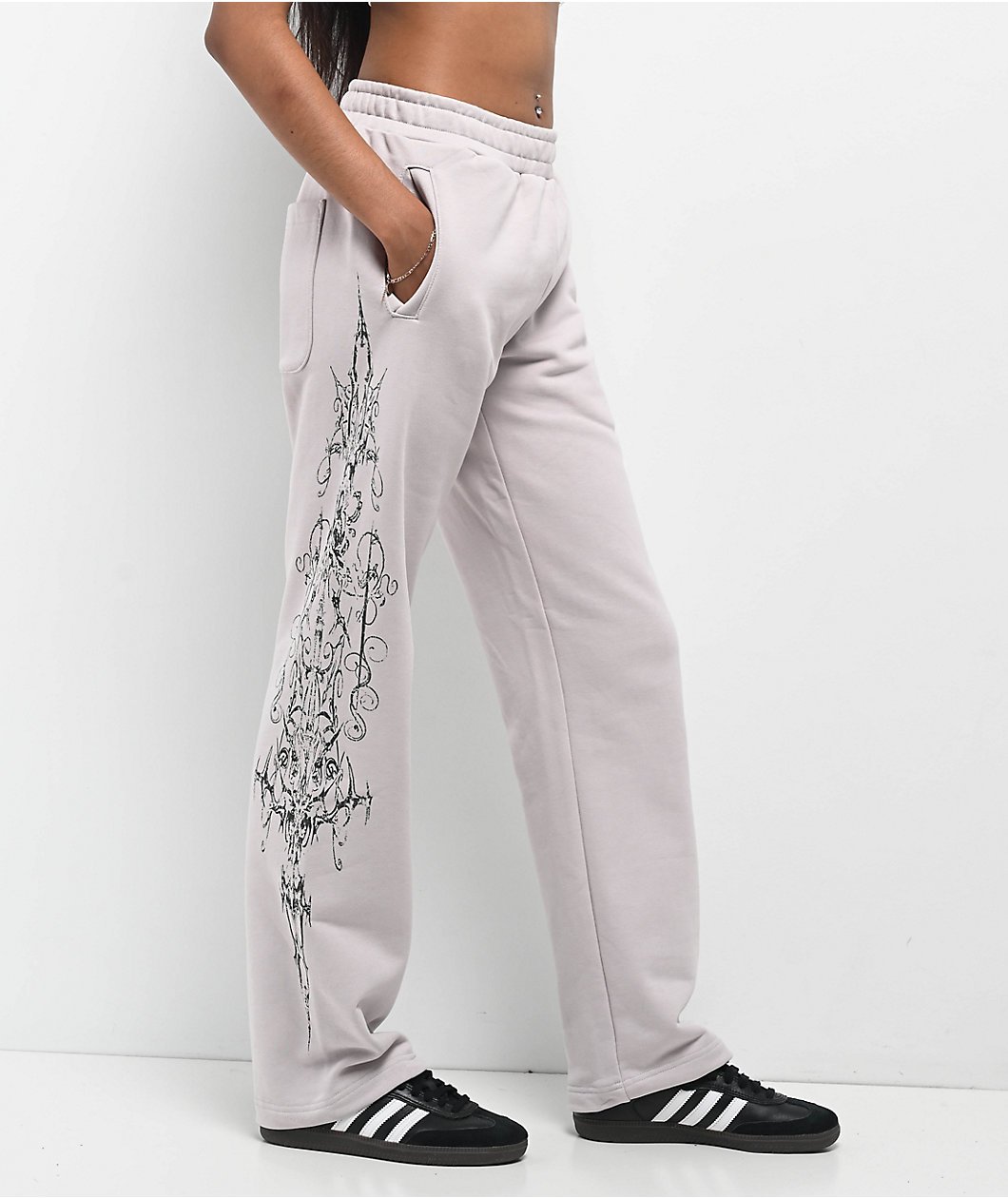 Insomnia Visuals Double Cross Grey Sweatpants