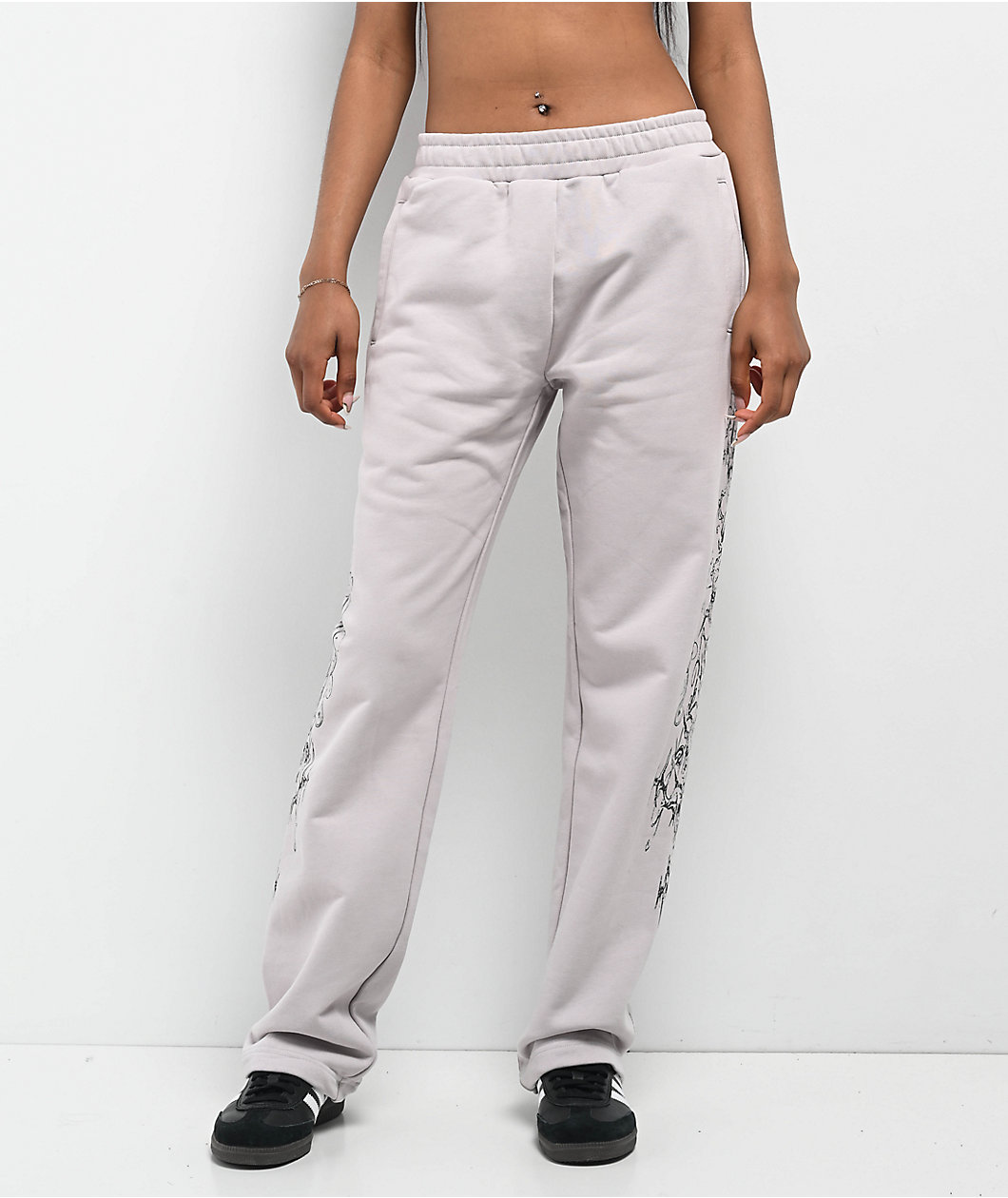 Insomnia Visuals Double Cross Grey Sweatpants