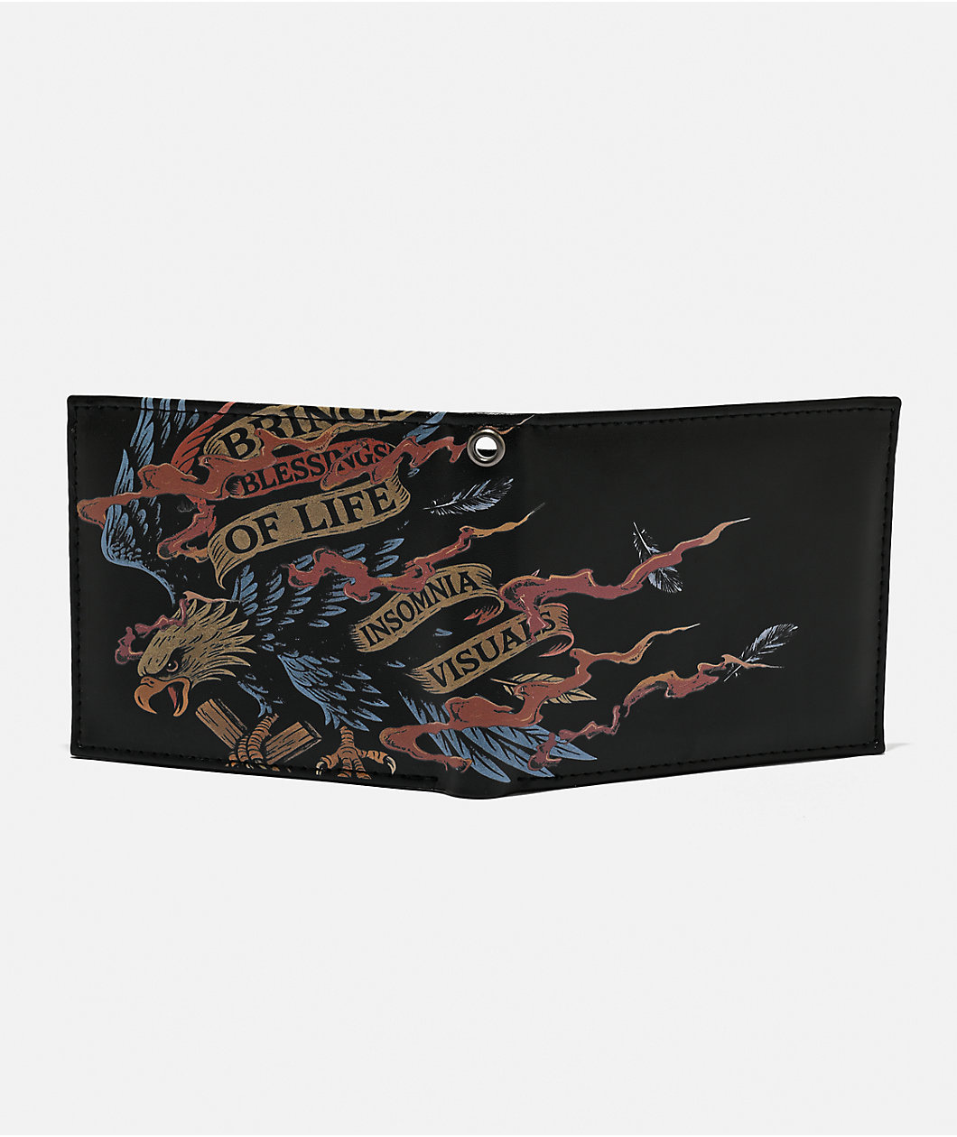 Insomnia Visuals Eagle Black Chain Wallet