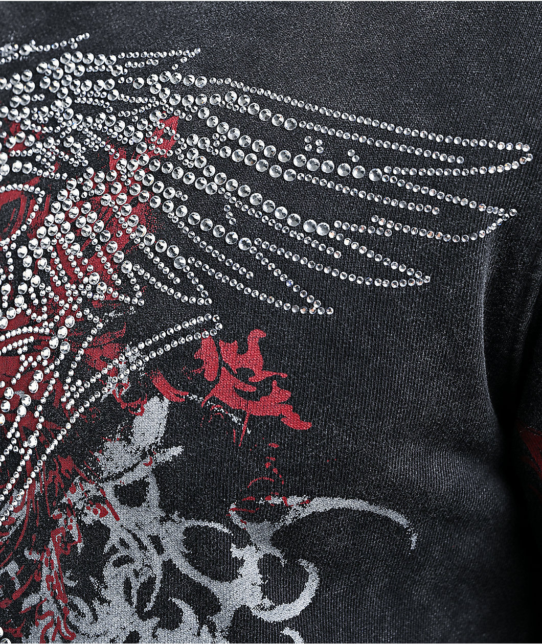 Insomnia Visuals Emblem Black Wash Zip Hoodie