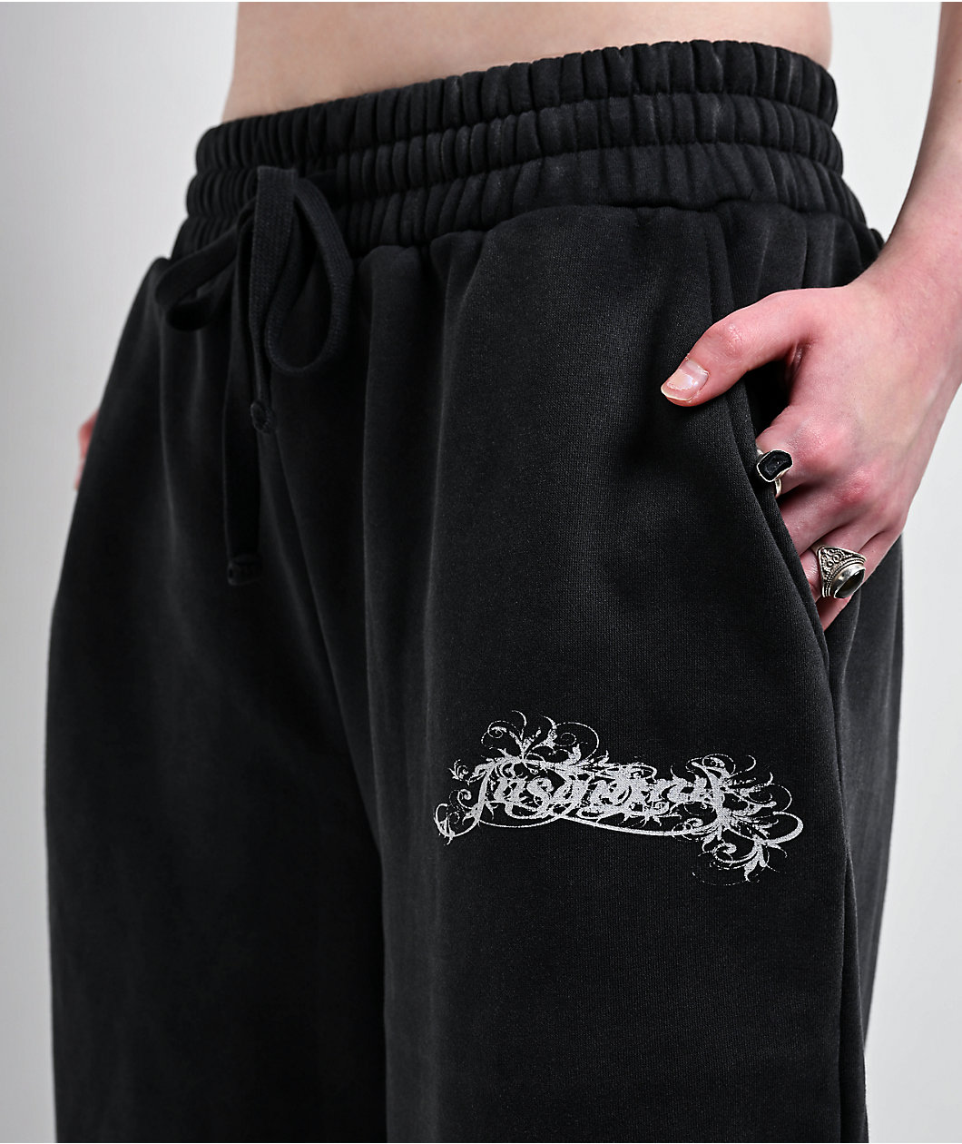 Insomnia Visuals Eternal Black Wash Sweatpants
