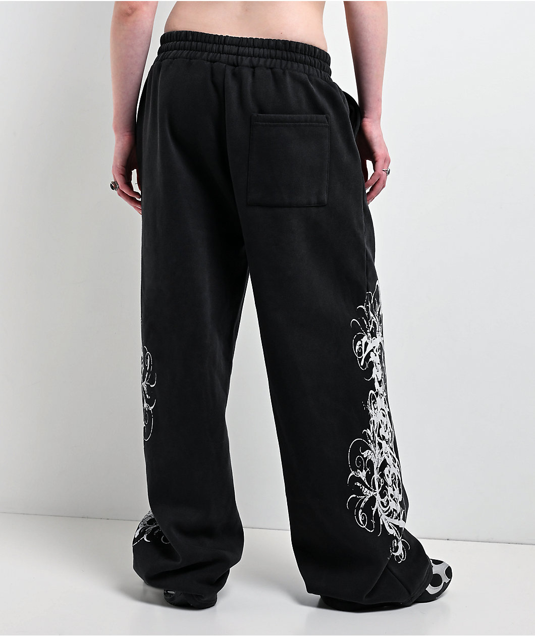 Insomnia Visuals Eternal Black Wash Sweatpants