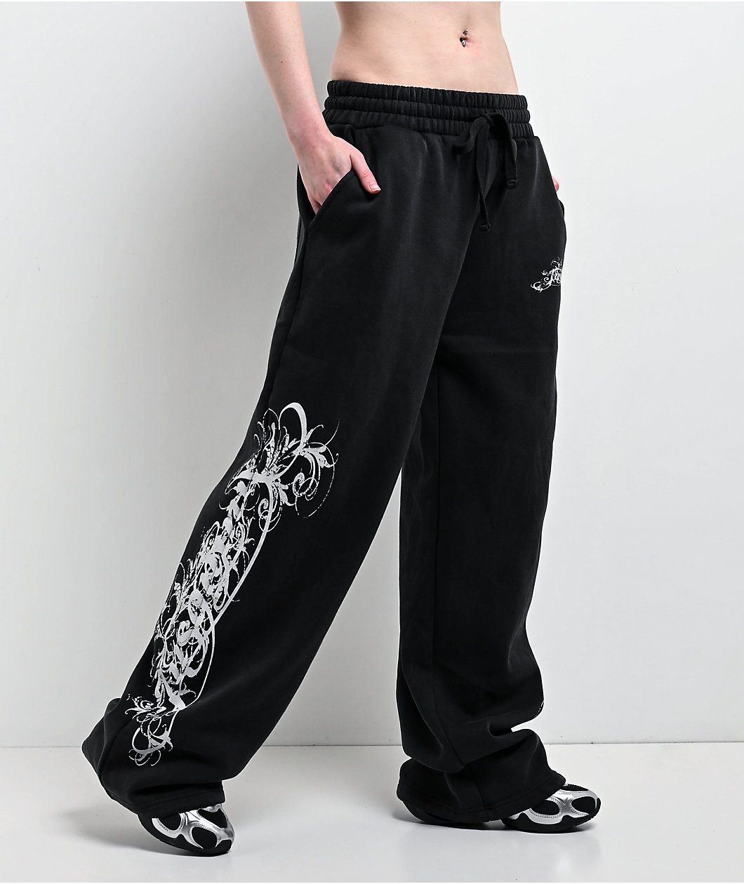 Insomnia Visuals Eternal Black Wash Sweatpants