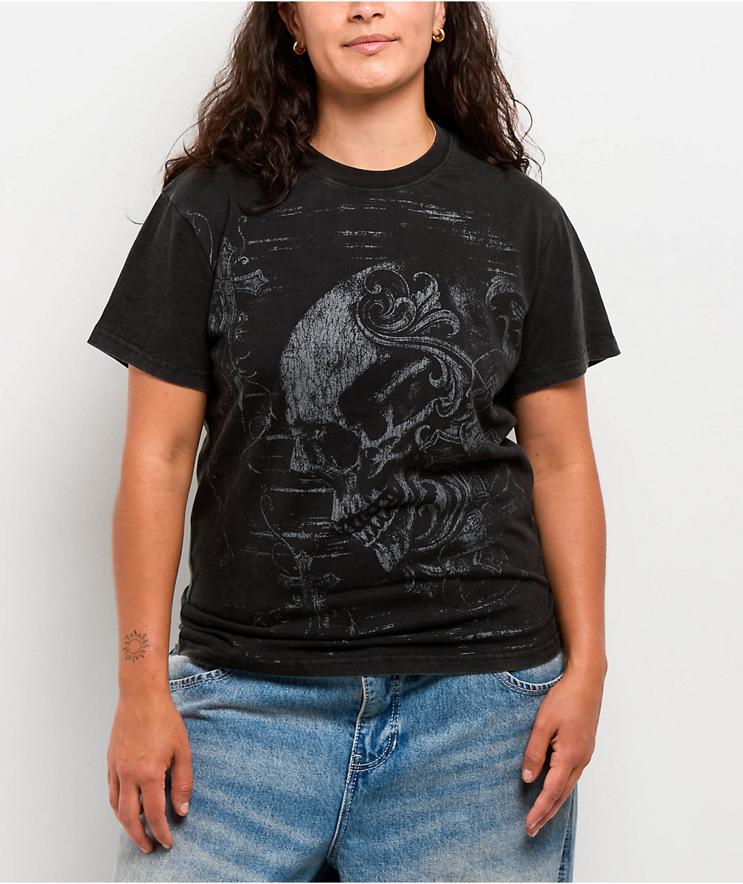 Insomnia Visuals Fate Black Wash T-Shirt
