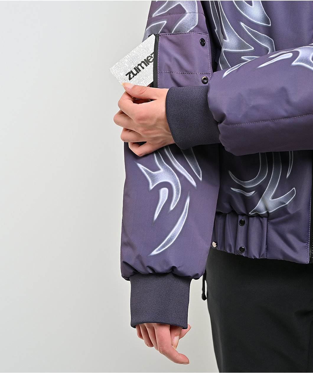 Insomnia Visuals Sigil Faux Fur Purple Snowboard Jacket