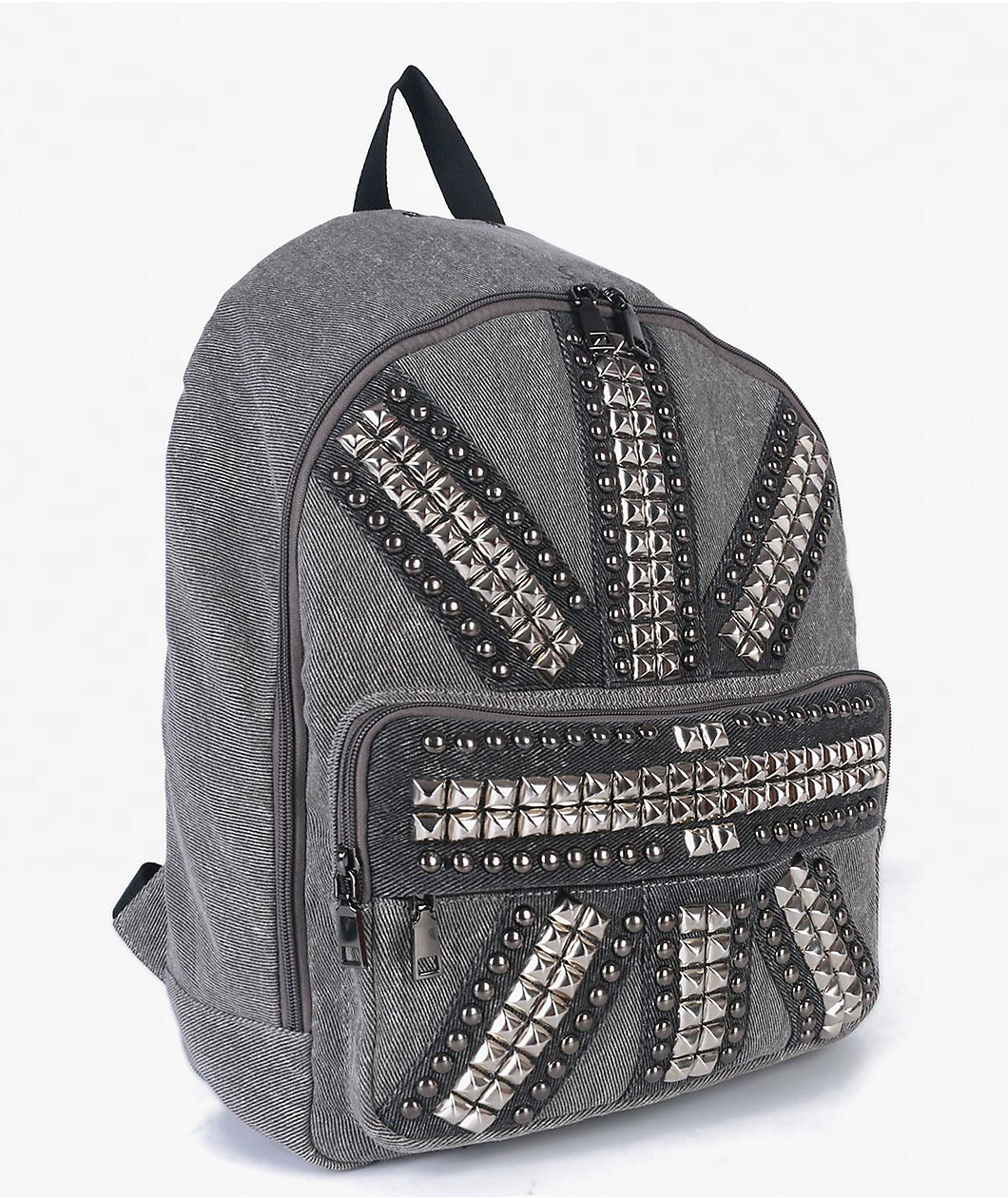Insomnia Visuals Studded Flag Grey Backpack