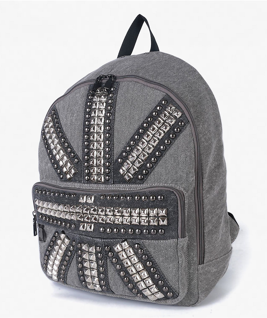 Insomnia Visuals Studded Flag Grey Backpack