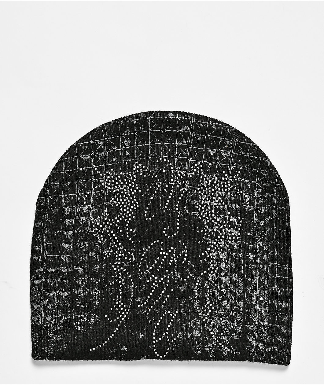 Insomnia Visuals Studz Rhinestone Black Skully Beanie