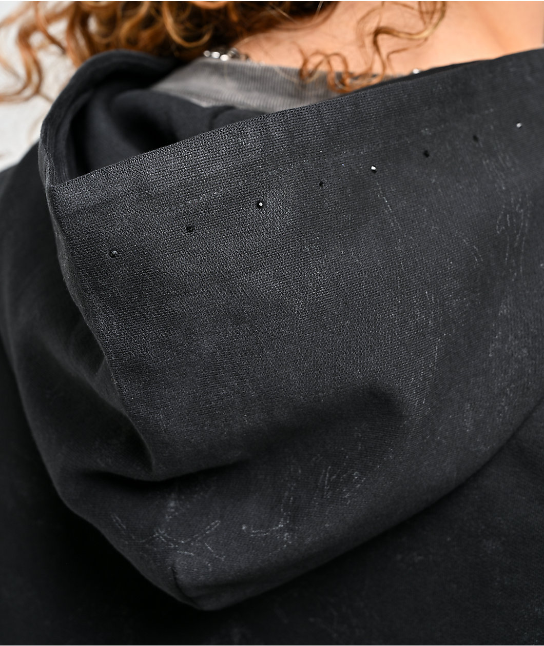 Insomnia Visuals Tonal Black Zip Hoodie