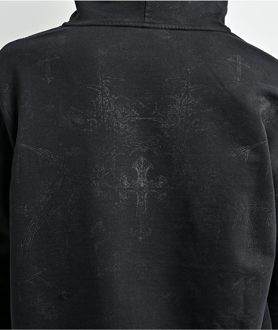 Insomnia Visuals Tonal Black Zip Hoodie