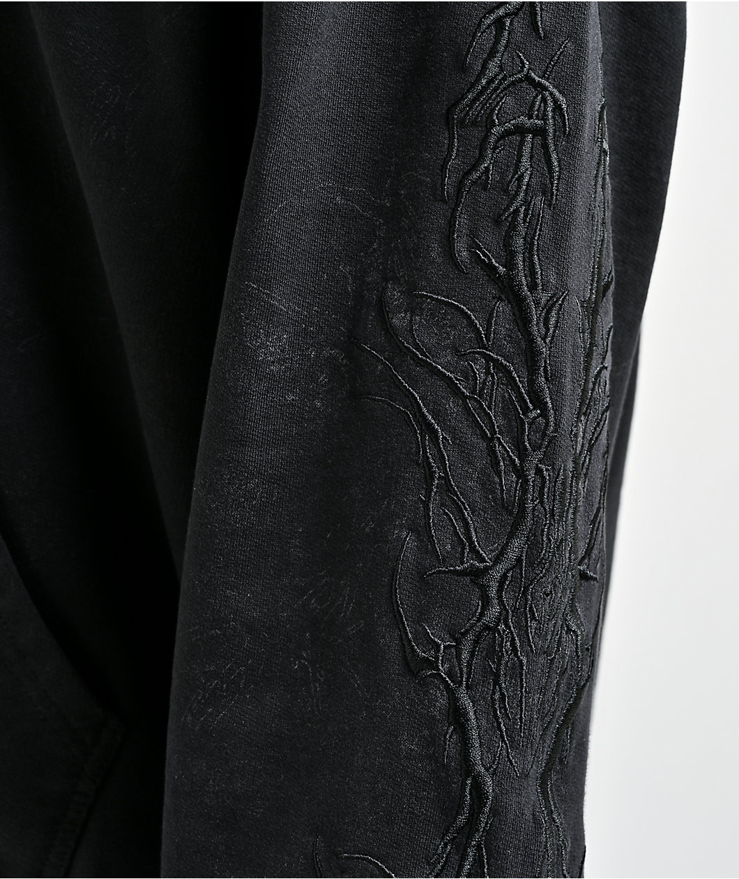 Insomnia Visuals Tonal Black Zip Hoodie