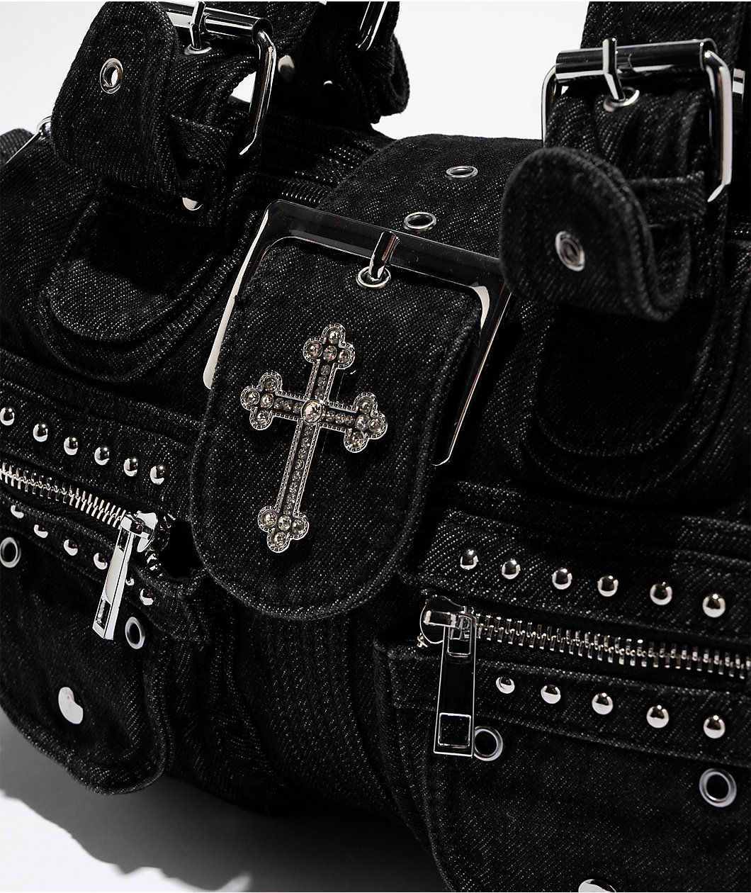 Insomnia visuals Cross Black Handbag
