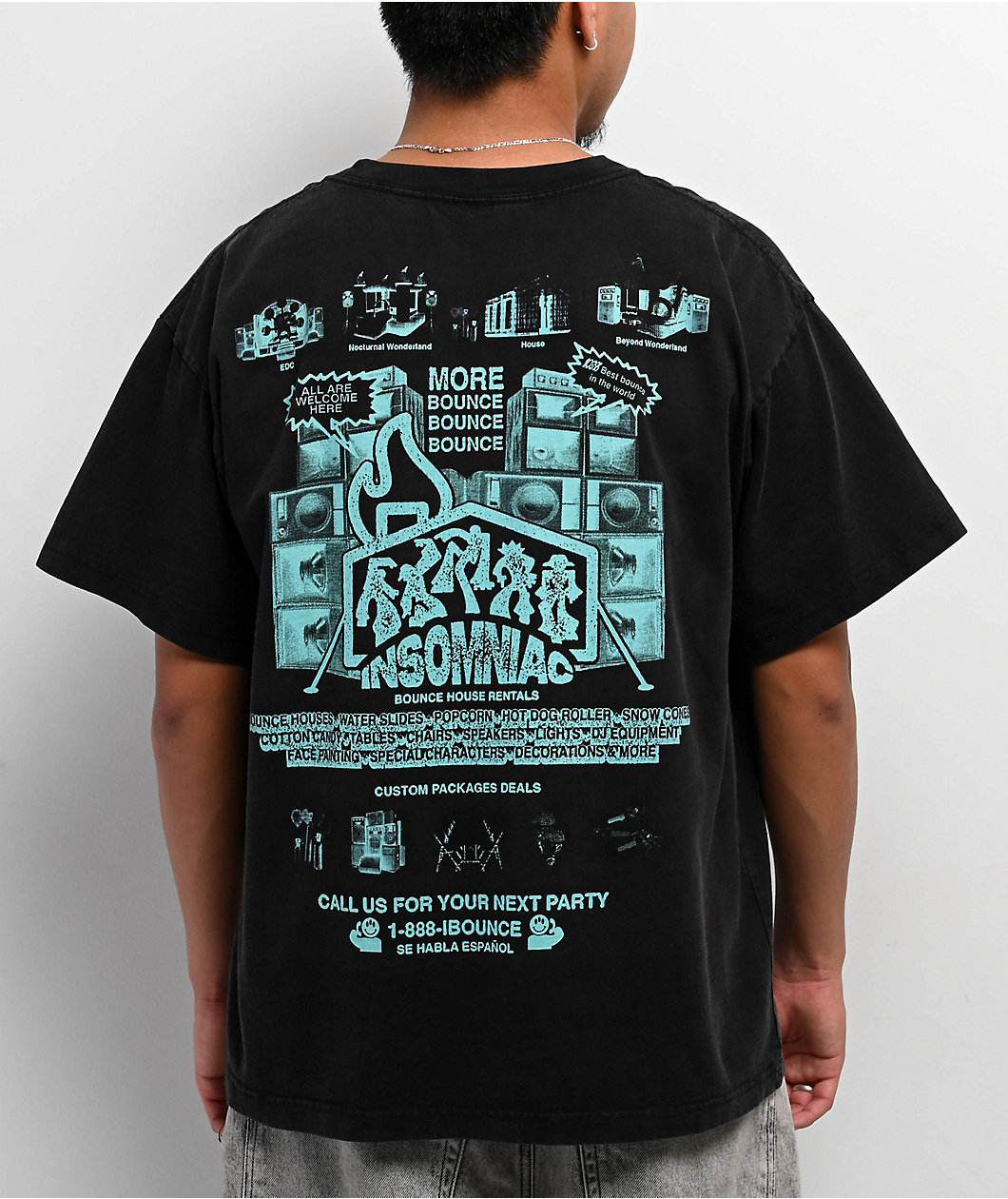 Insomniac Bouncy House Black T-Shirt