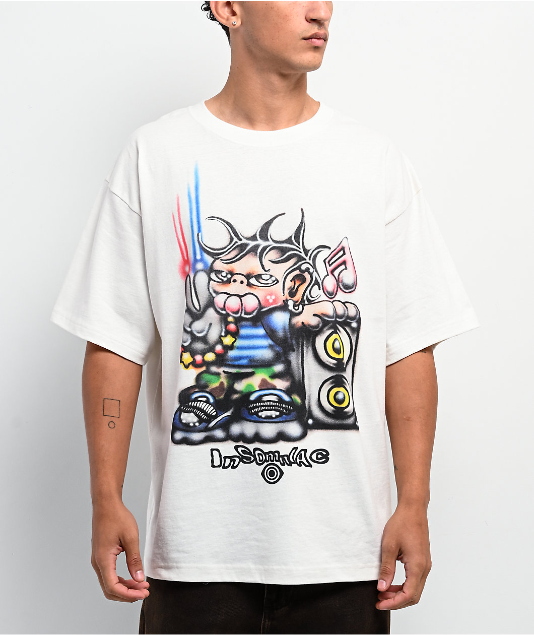 Insomniac On The Block White T-Shirt