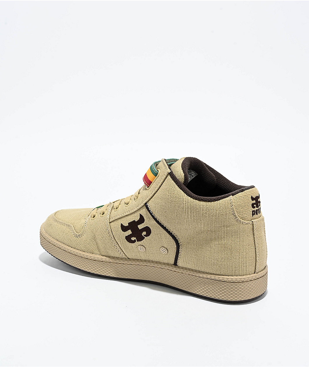 Ipath Grasshopper Tan Hemp Rasta Skate Shoes