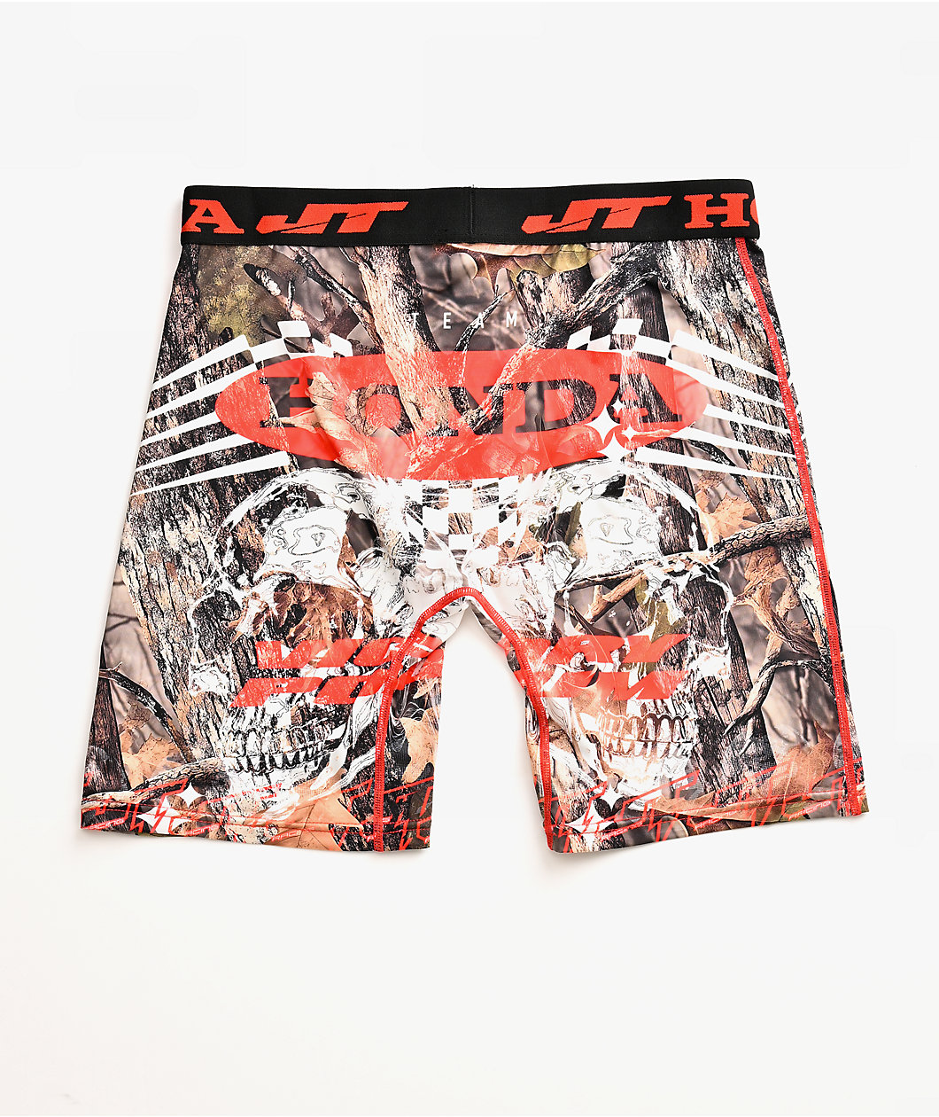 JT Racing x Honda Double Skull Camo Boxer Briefs
