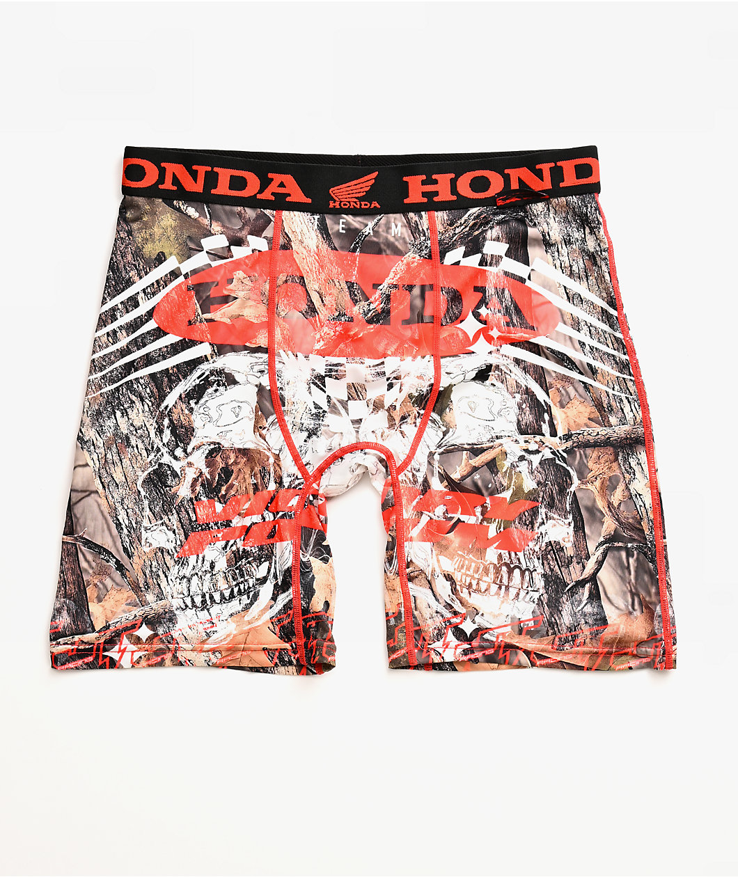 JT Racing x Honda Double Skull Camo Boxer Briefs