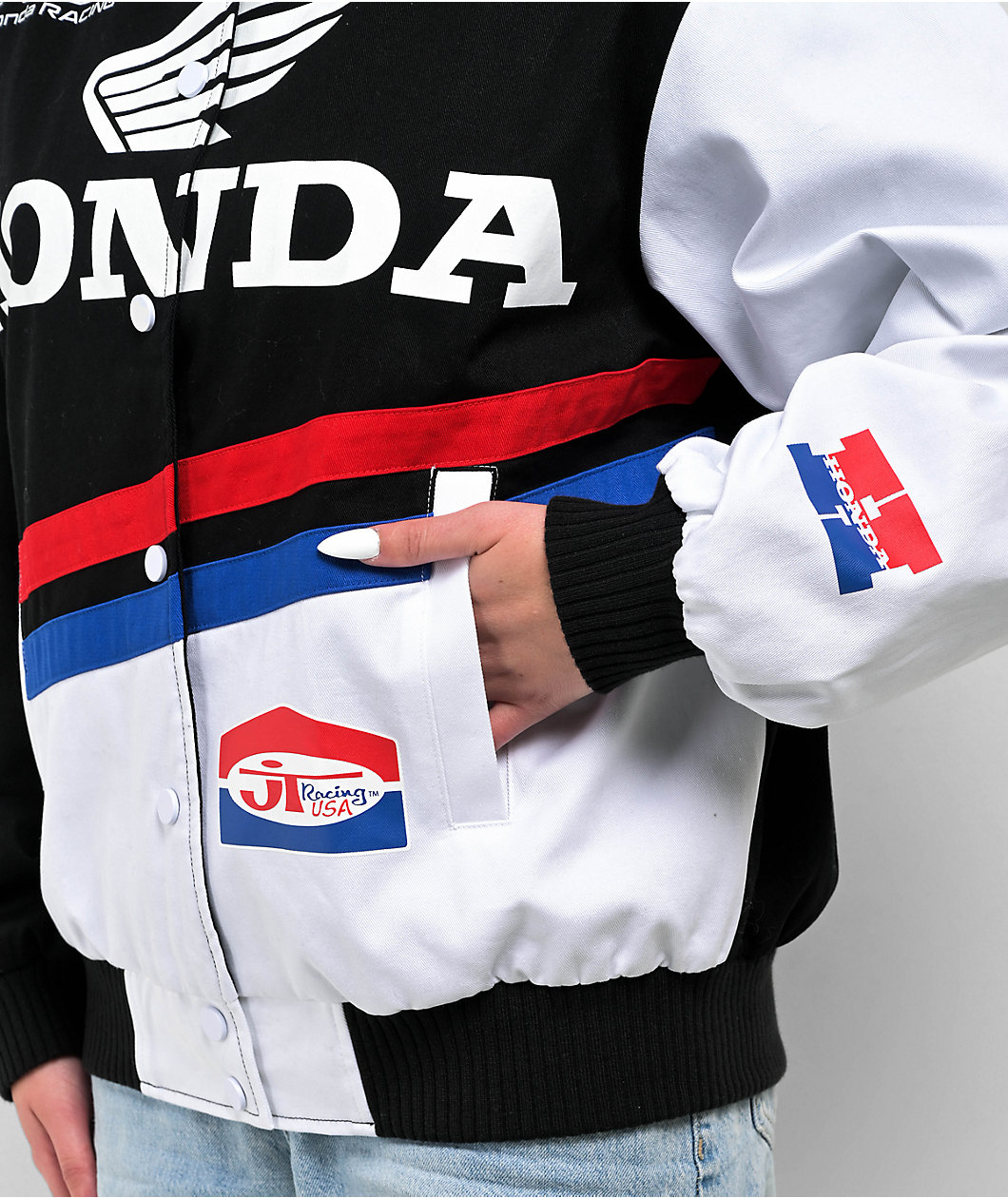 JT Racing x Honda Speed Black Racing Jacket
