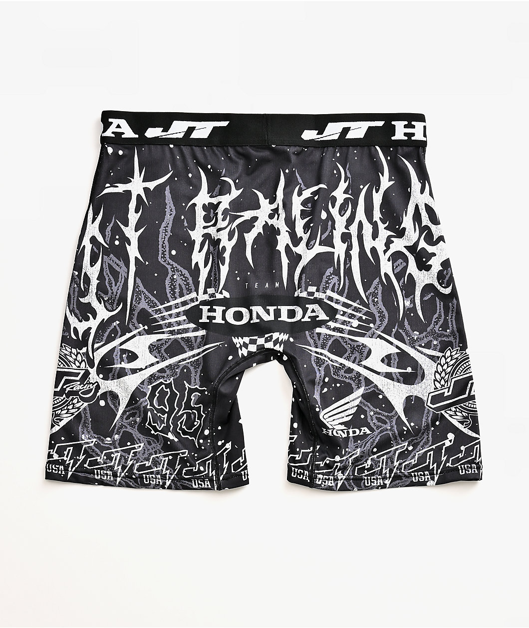 JT Racing x Honda Splatter Black Boxer Briefs
