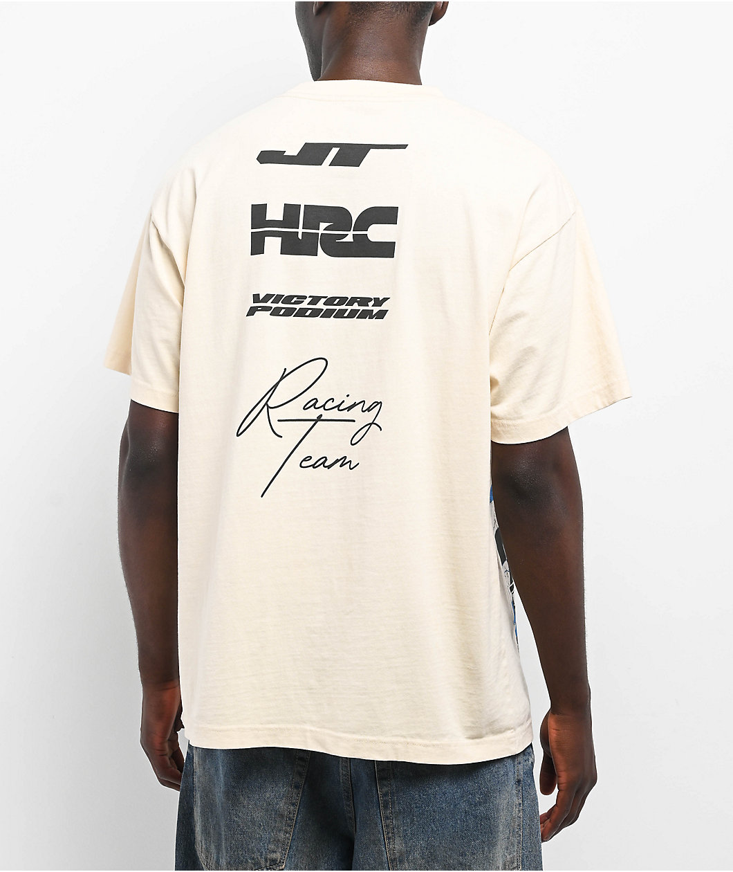 JT Racing x Honda World Wide Cream T-Shirt