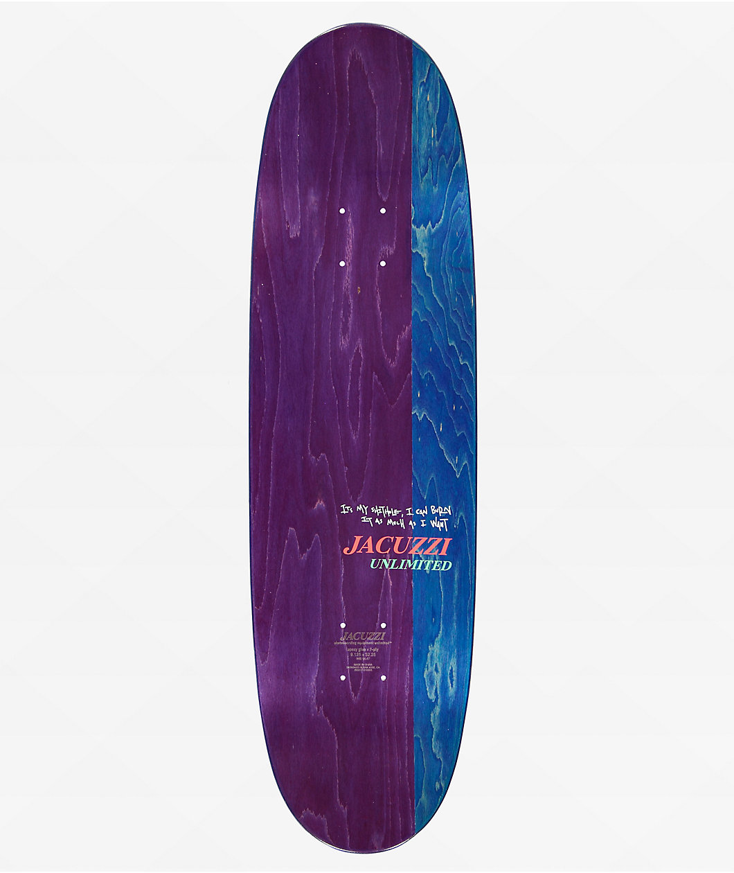 Jacuzzi Lawn Fire Pilz 9.125" Skateboard Deck