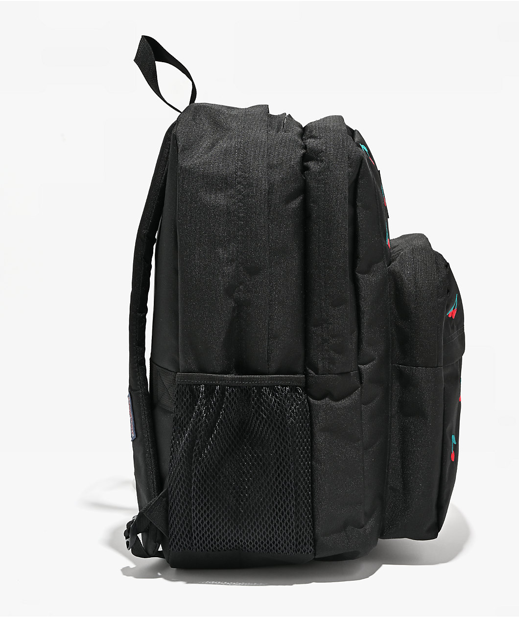 Jansport Big Plans Embroidered Cherry Black Backpack