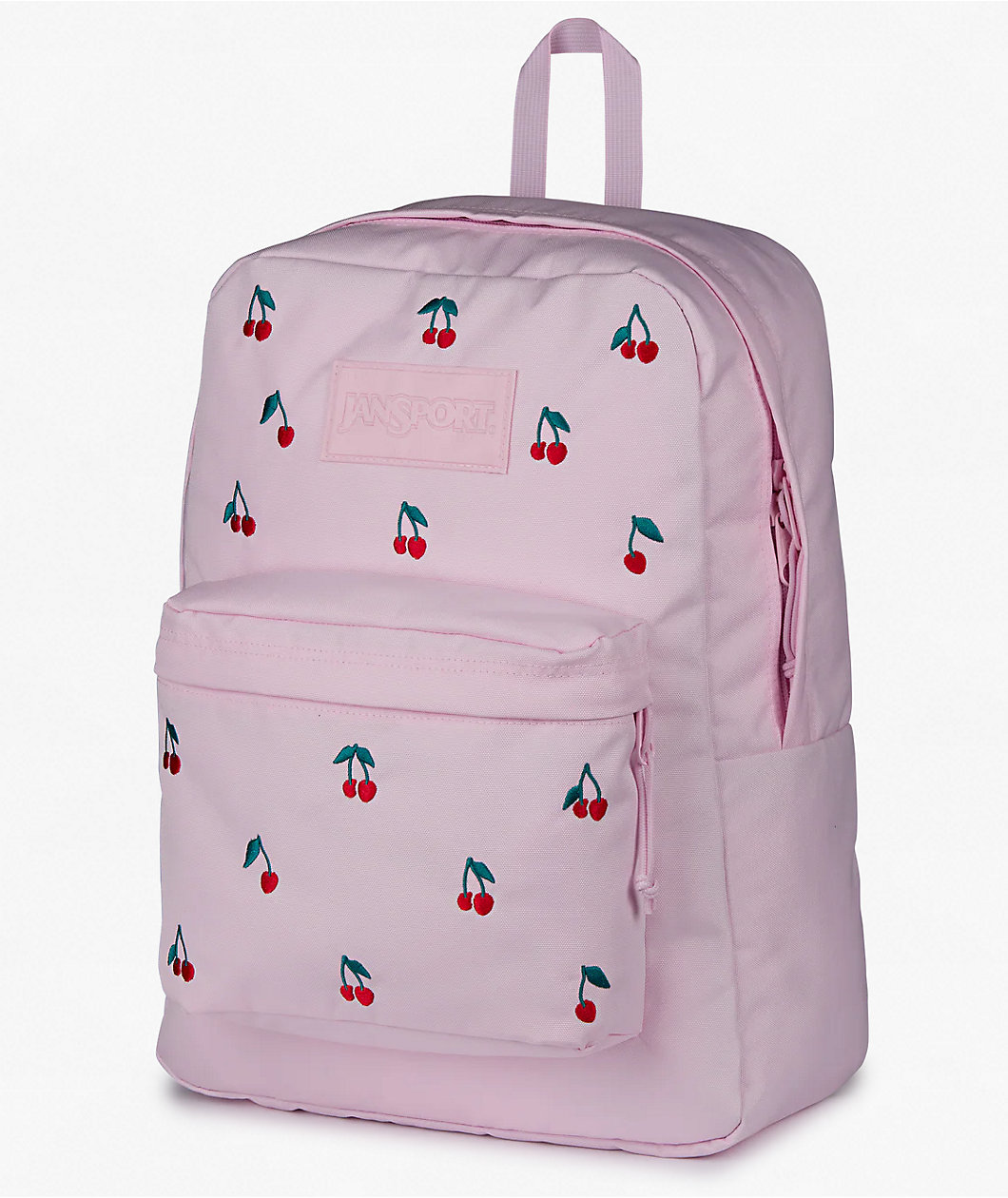 Jansport Superbreak Plus Embroidered Cherry Pink Backpack