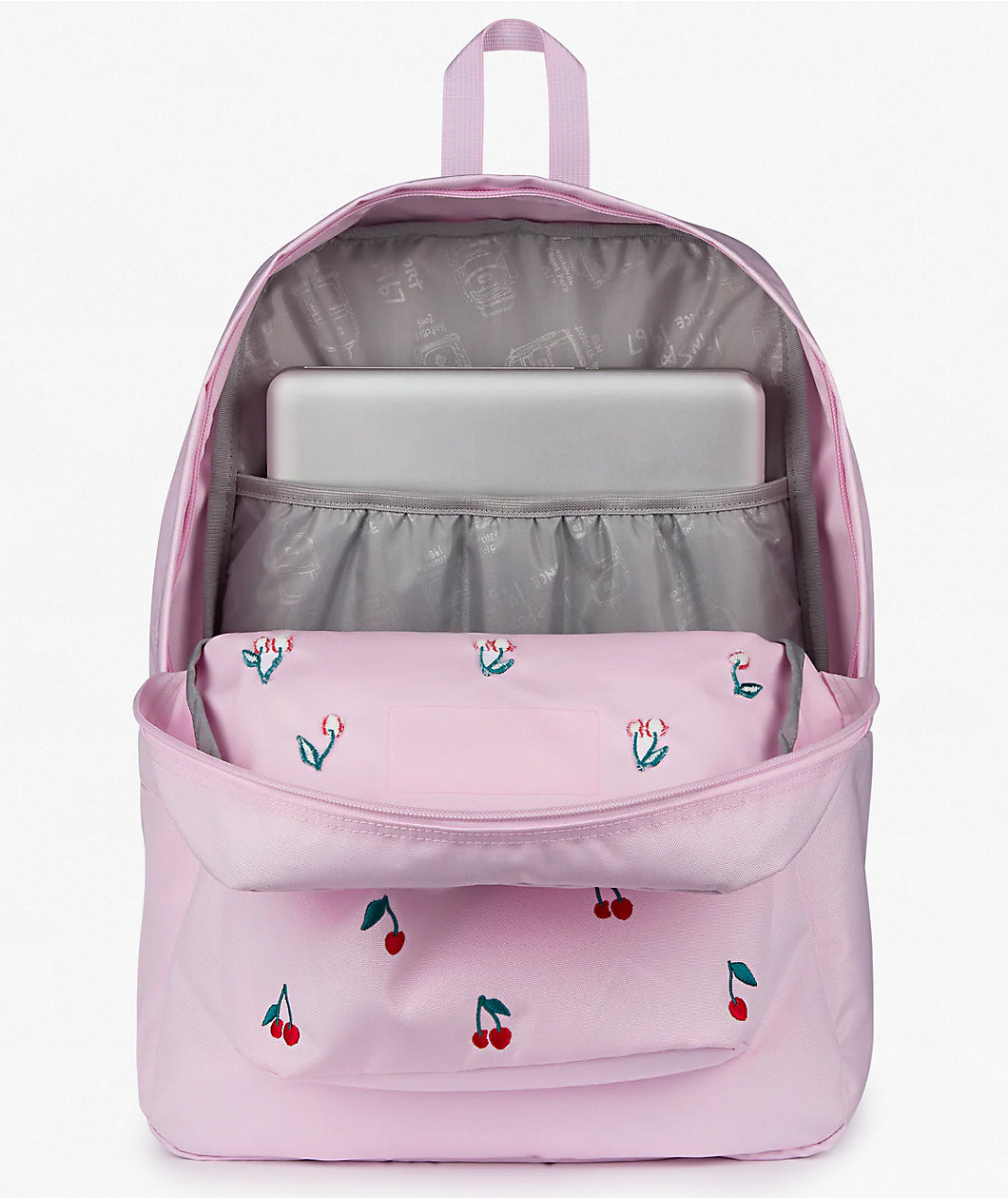 Jansport Superbreak Plus Embroidered Cherry Pink Backpack