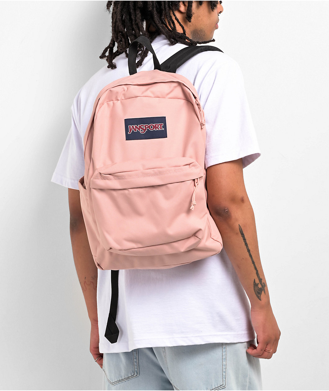 Jansport Superbreak Plus Misty Rose Backpack