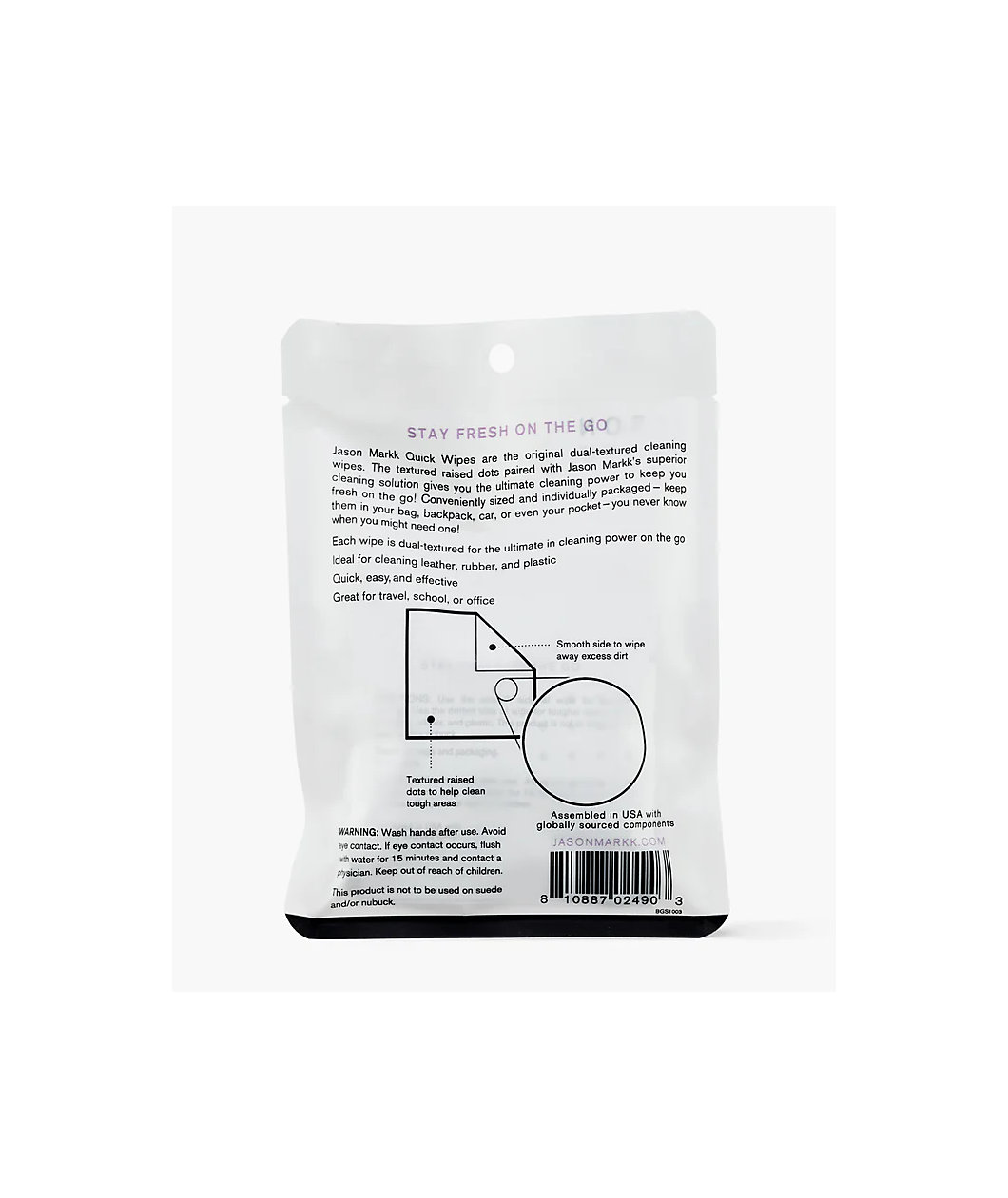 Jason Markk Quick 3 Pack Shoe Cleaning Wipes