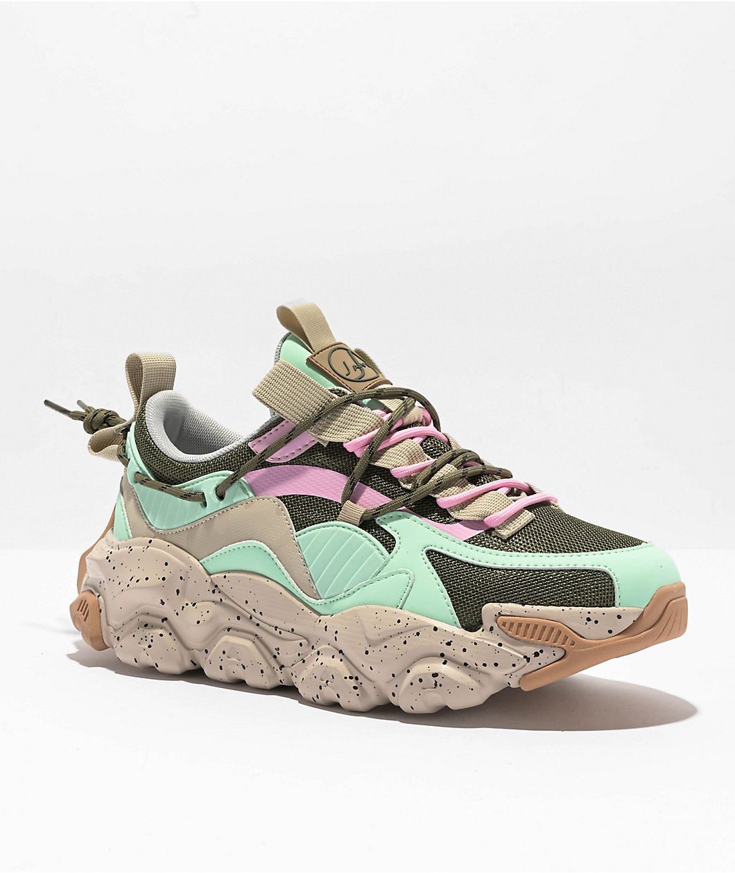 Javi Cited Turquoise, Pink & Green Shoes